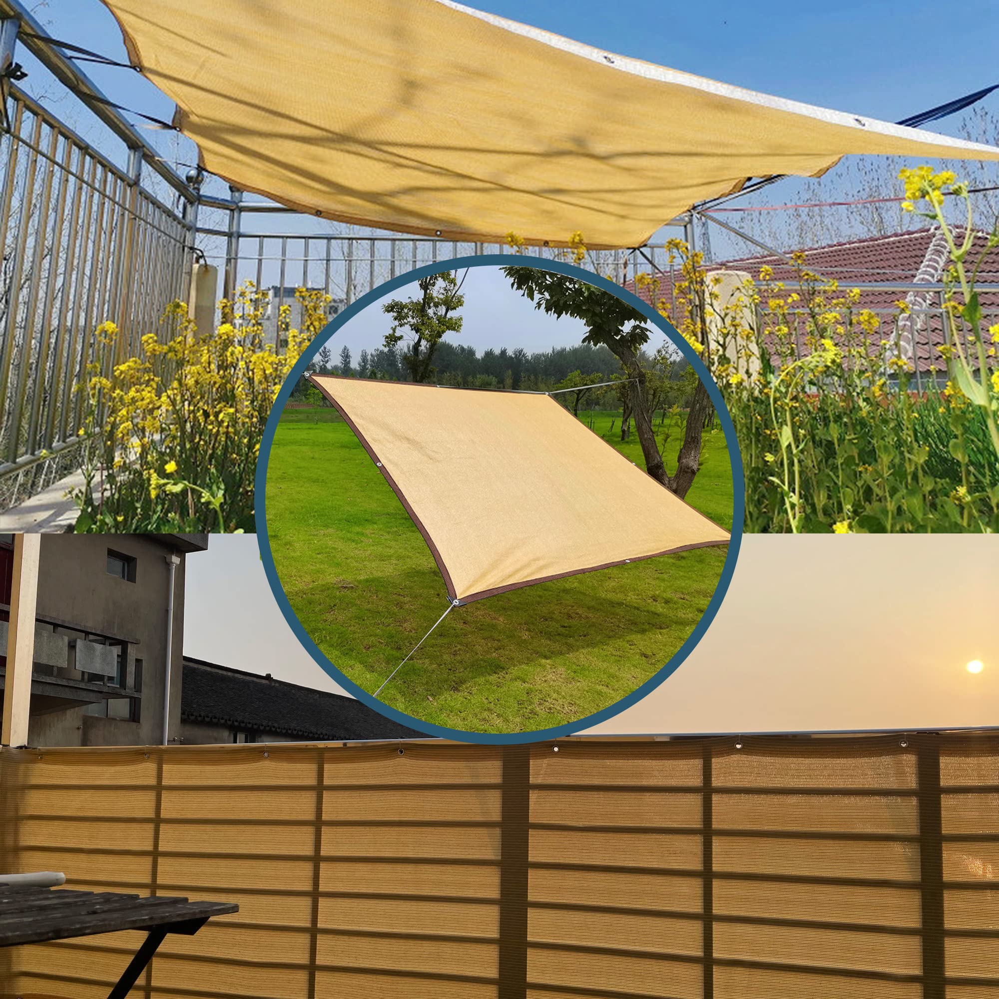Malla Ocultacion Red de Sombra Tela para Sombra con Ojales 2x8m Toldo Vela Telas para Toldos Exterior Terraza es HDPE 12 Pin Tela para Sombra Resistente a Los 90% Rayos UV Malla Sombreadora