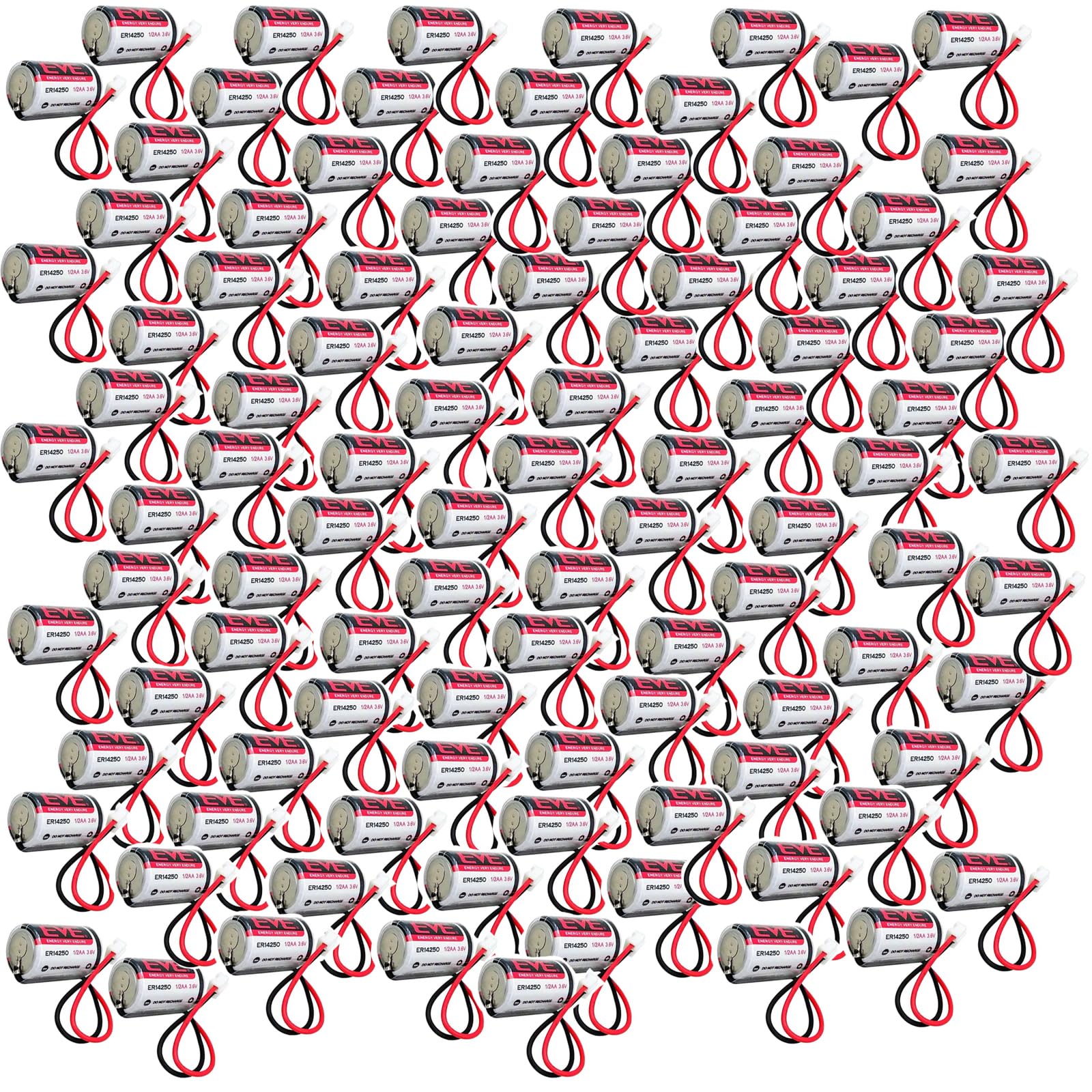 100 Pack 3 6V 1200mAh EVE ER14250 Lithium Battery Replacement for EVE ER14250 1 2 AA LS14250 with