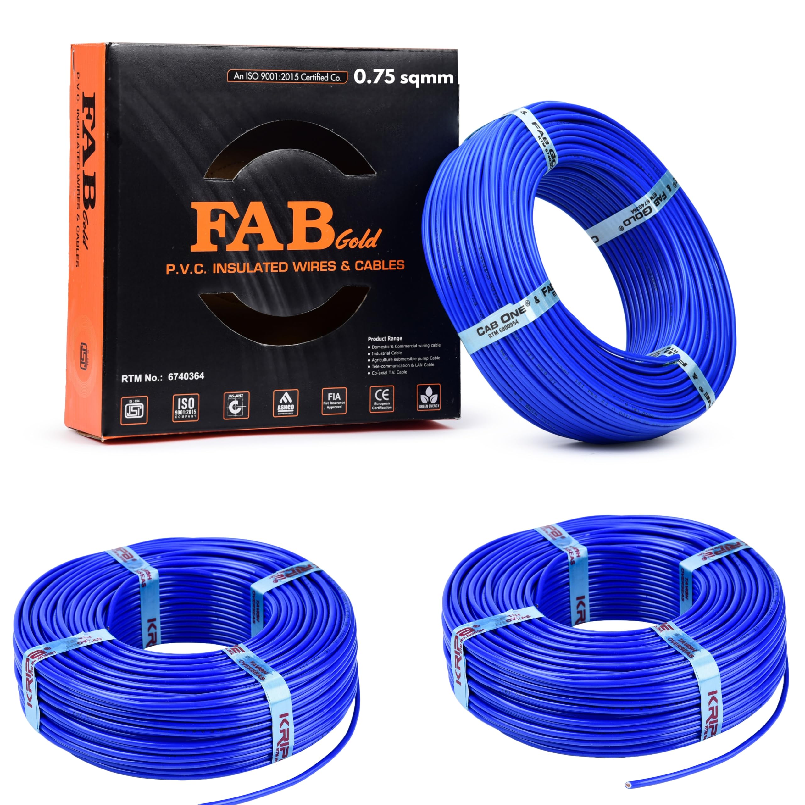 KRIPA 90M FR PVC Copper Wire Cable -20