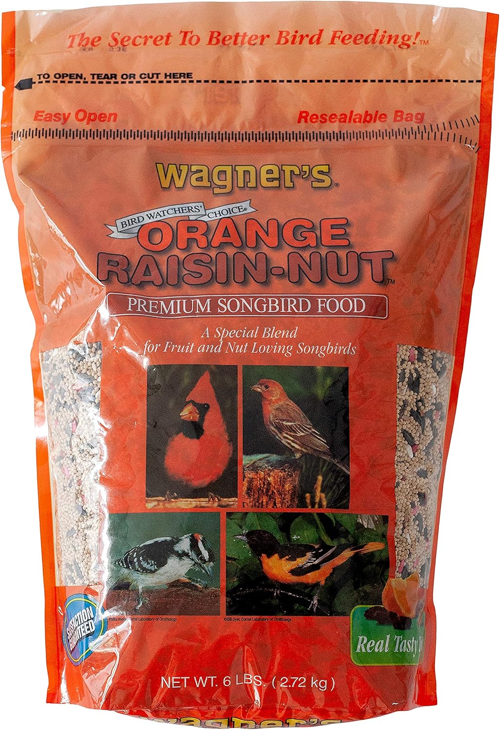 Wagner's 62055 Orange Raisin-Nut Premium Songbird Wild Bird Food, 6-Pound Bag