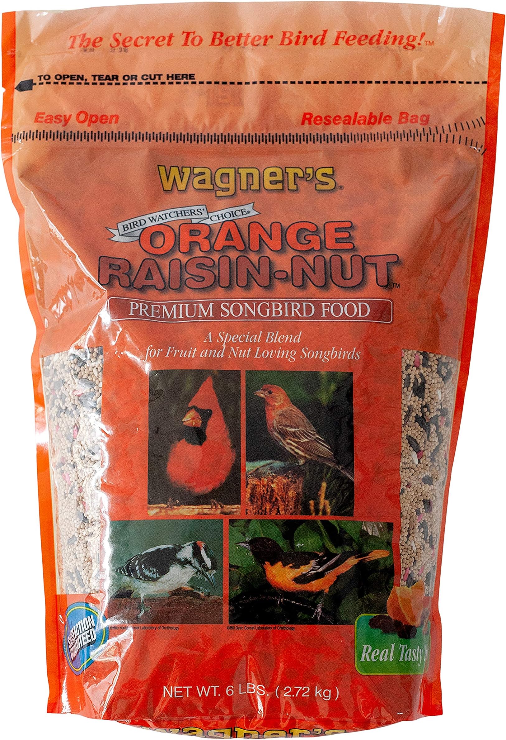 Wagner's 62055 Orange Raisin-Nut Premium Songbird Wild Bird Food, 6-Pound Bag