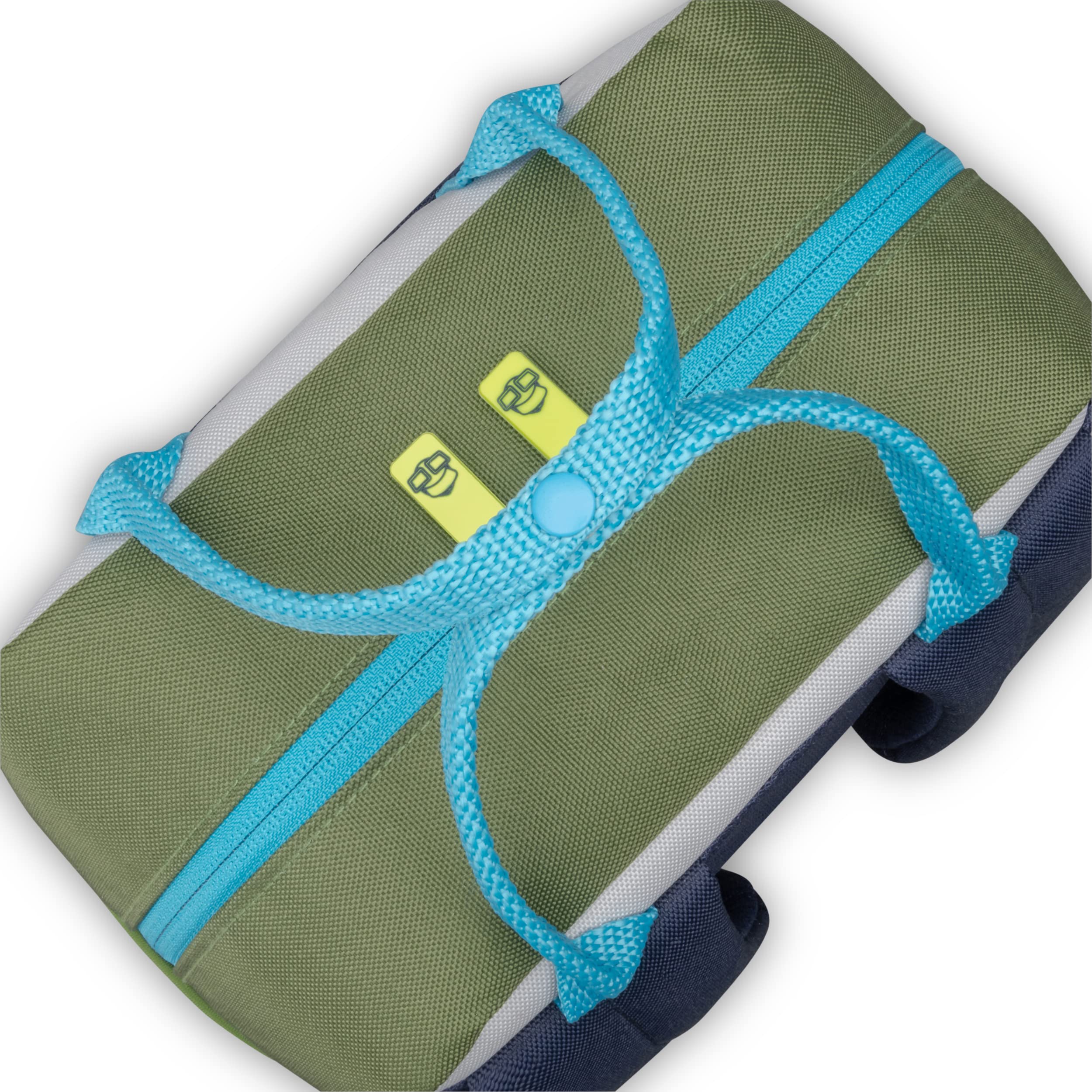 Johnny Urban Rucksack Kinder Mädchen & Jungen Grün - Junior Linus - Kinderrucksack mit Brustgurt für Kindergarten - Ab 3 Jahren - 7l - Wasserabweisend