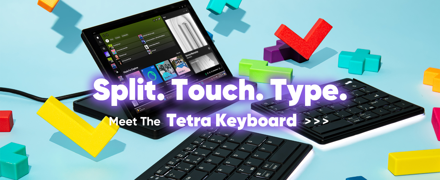 Amazon.com: MP Mobile Pixels Tetra Keyboard with 8