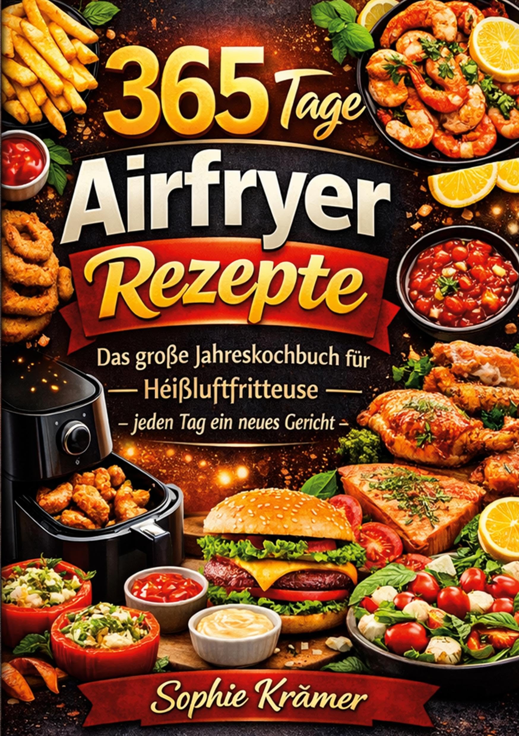 365 Tage Airfryer Rezepte: Das große Jahreskochbuch für die Heißluftfritteuse - jeden Tag ein neues Gericht