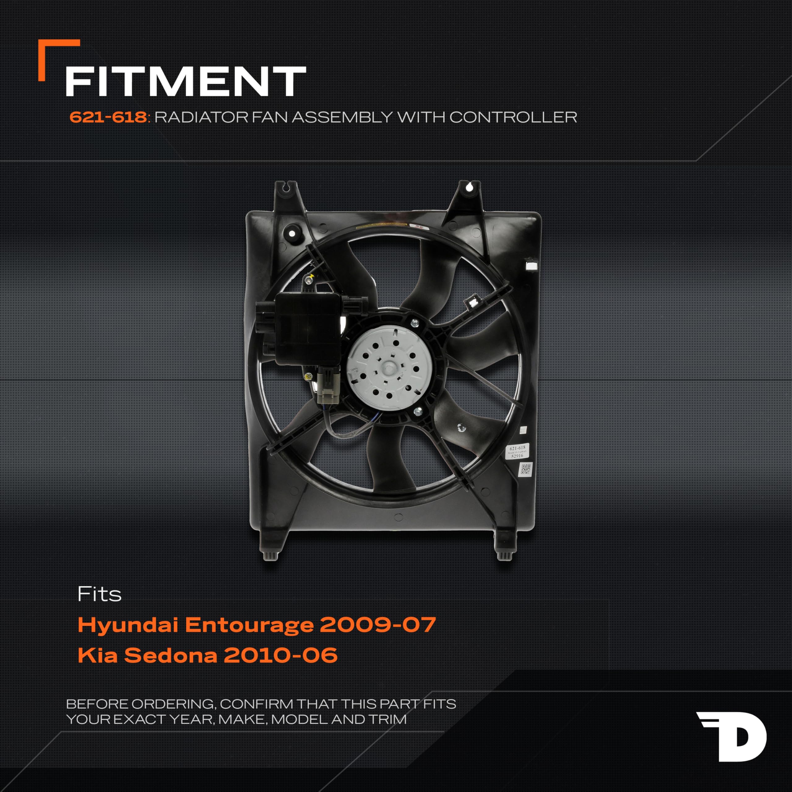 Amazon.com: Dorman 621-618 Engine Cooling Fan Assembly | Fits
