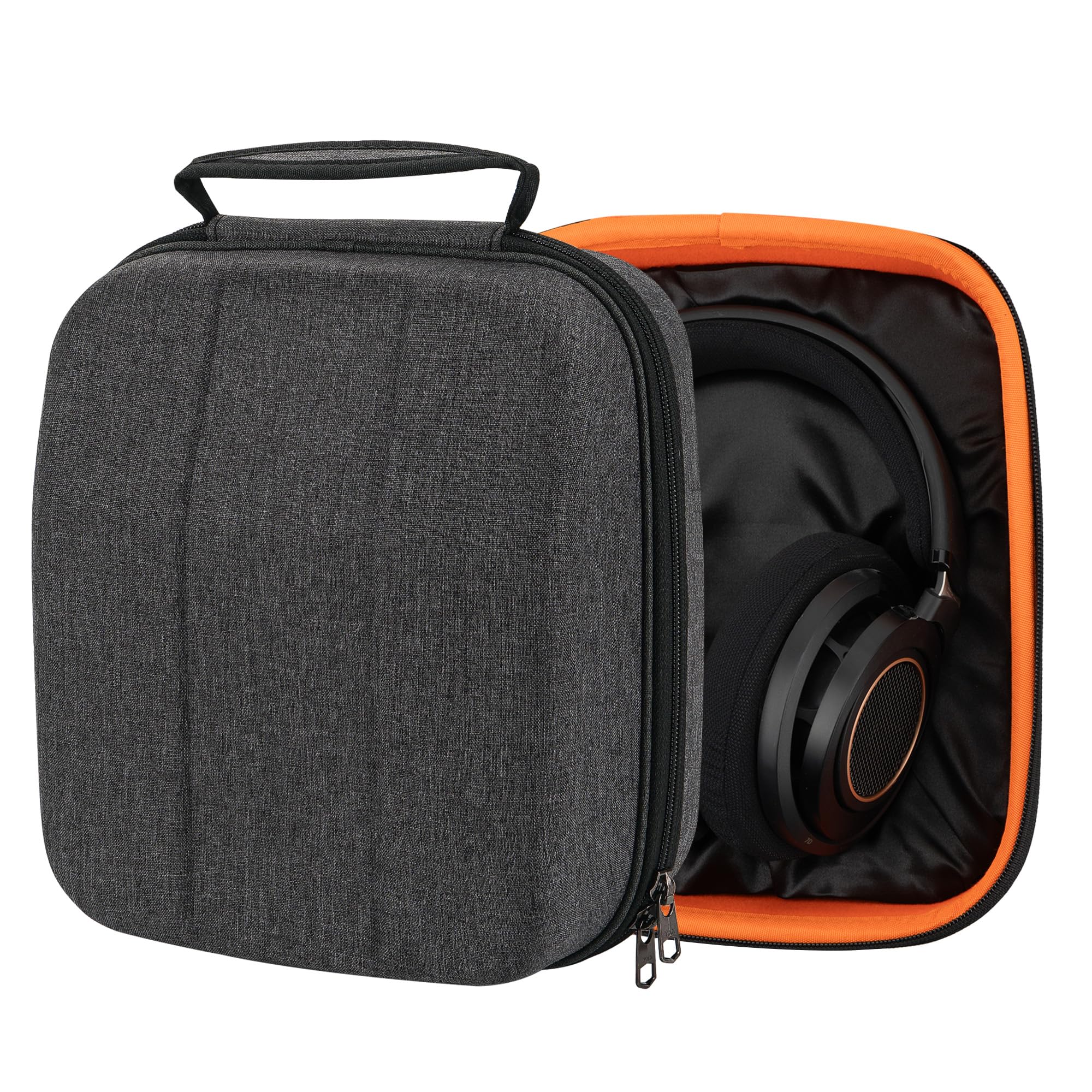 Shield Gaming Headset Case for Large-Sized Over-Ear Headphones, Replacement Hard Shell Travel Carrying Bag with Cable Storage, Compatible with Razer Kraken X, Corsair HS70, HS35