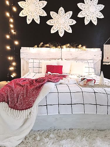 Miniatura 9 de City Scene Juego de funda de edredón reversible con funda a juego, decoración del hogar para todas las estaciones, individual, blanco Zander