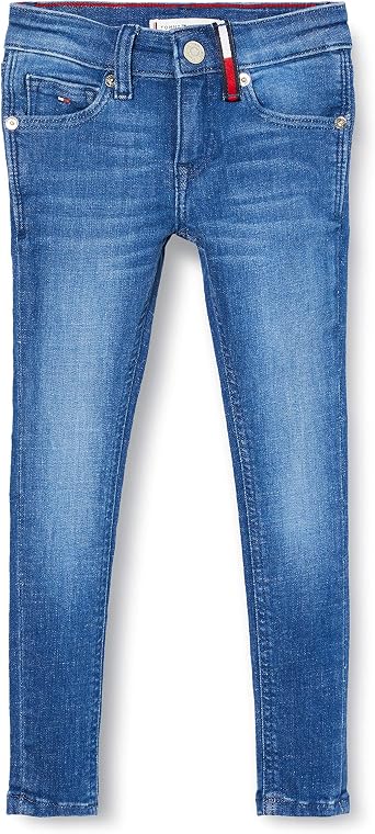 Tommy Hilfiger Nora Super Skinny Brbst Jeans para Niñas: Amazon.es: Ropa