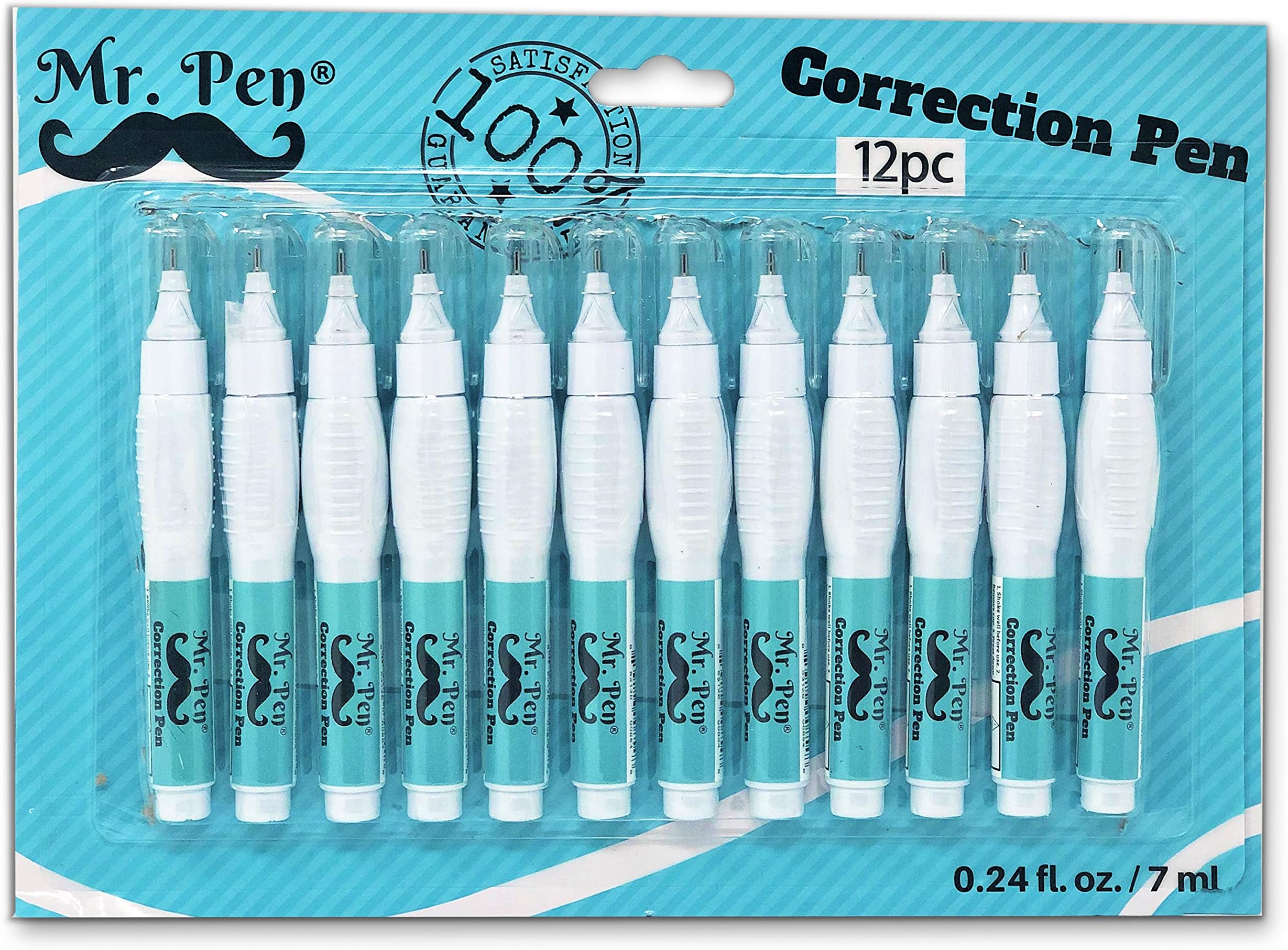 Mr. Pen- Correction Pen, Correction Fluid, Pack of 12, Correction liquid White, White Correction Fluid