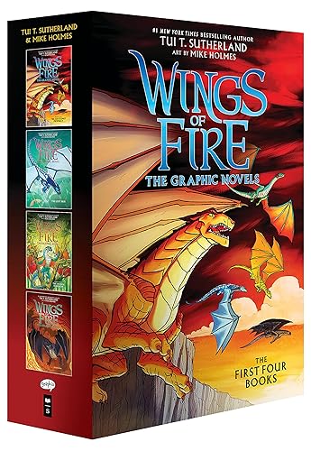 Wings of Fire #1-#4: A Graphic Novel Box Set (Wings of Fire Graphic Novels #1-#4) (Wings of Fire Graphix)