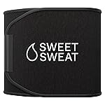 Sports Research Sweet Sweat Waist Trimmer Extra-Coverage (XC) - Premium Sweat Enhancing Fitness Band with More Belly Coverage - Adjustable Fit  Latex-Free Neoprene  More Coverage - XXL Black