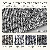 Vista 8 de Tapete para puerta de entrada interior, 2 x 3 pies, lavable a máquina, bohemio, antideslizante, diseño vintage, apto para mascotas, fibra sintética