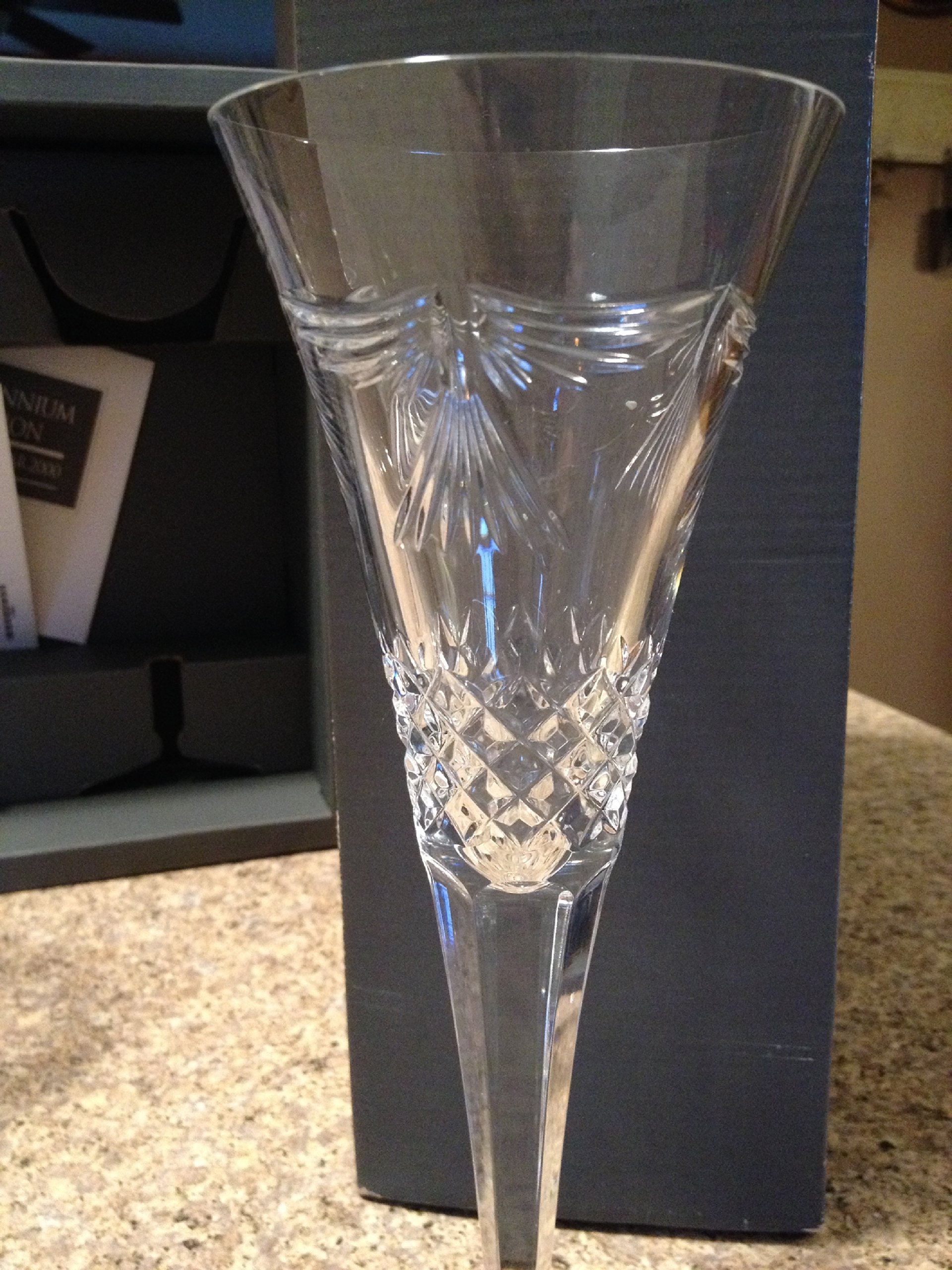 Amazon.com | Waterford Millennium Collection Peace Toasting Flutes