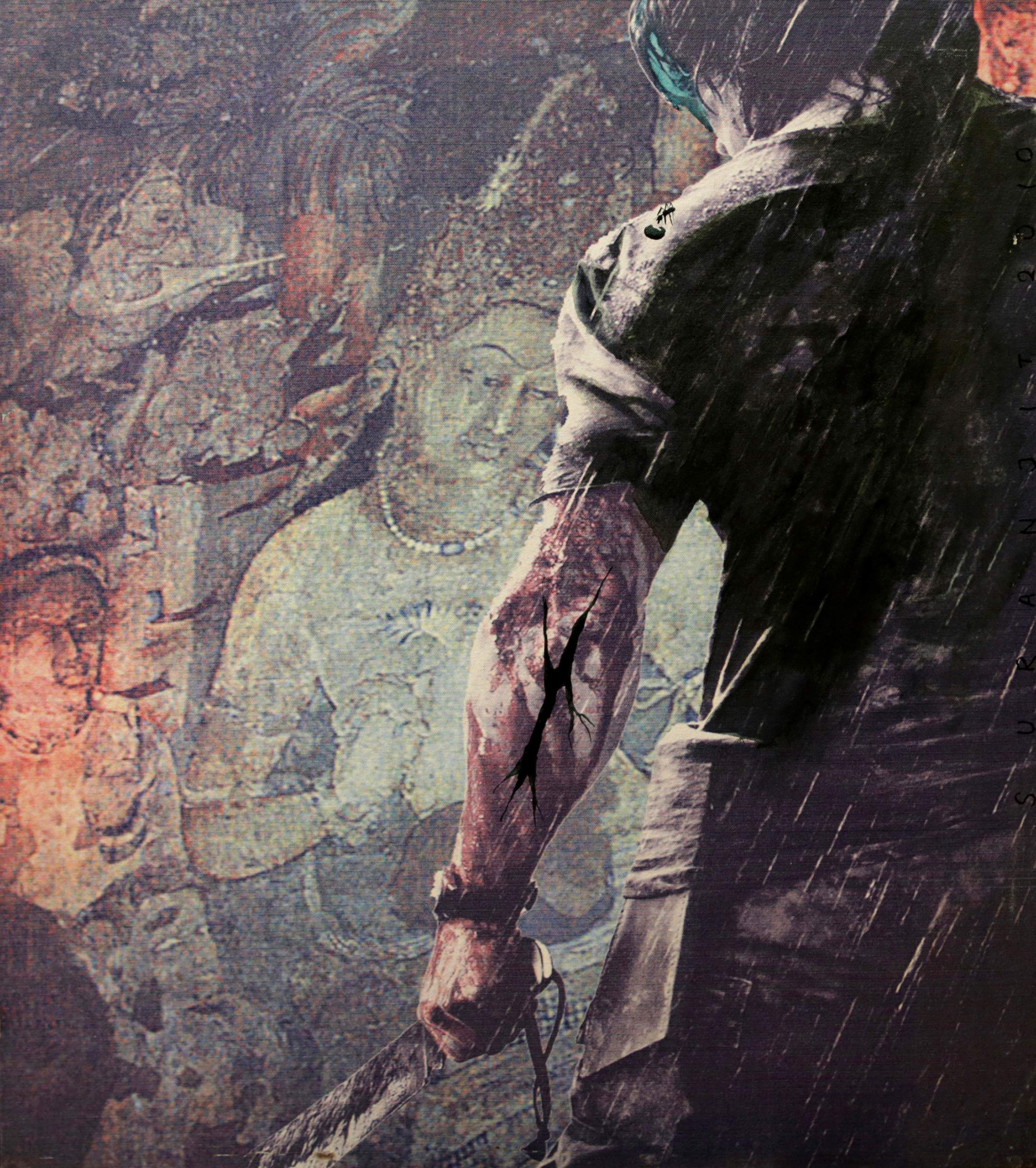 The Next War 3 (Acrlyic On Canvas Painting By Suranjit Giri)-image-11