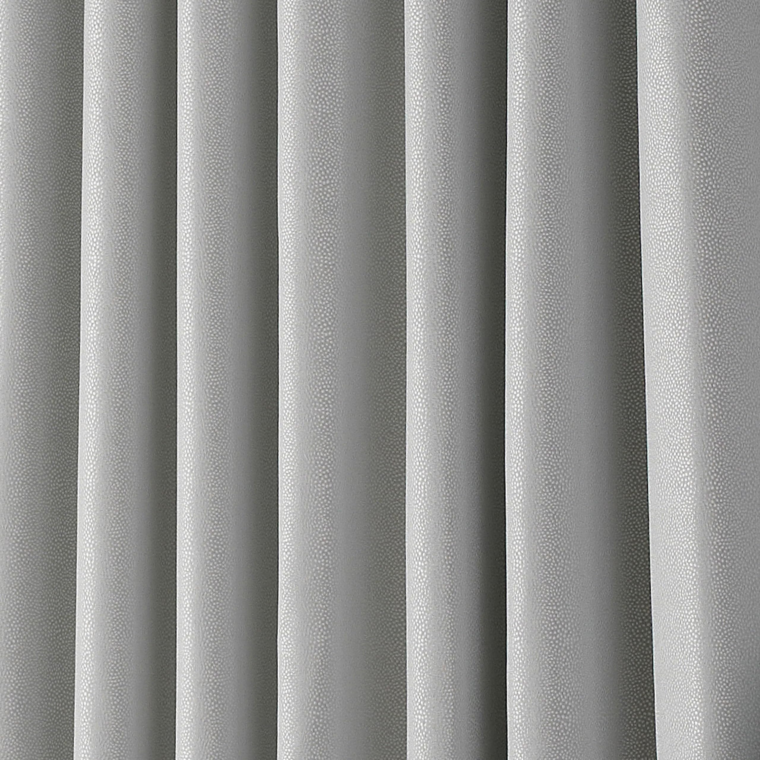 Paoletti Pendleton Spotted Eyelet Curtains, Silver, W 90.2" x L 90.2" (1 Panels) - Image 4