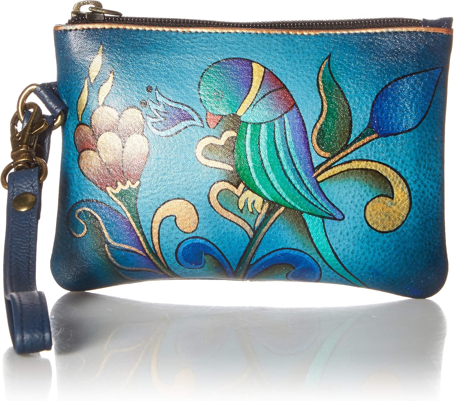 Anna by Anuschka Women's Hand-Painted Genuine Leather Coin Purse