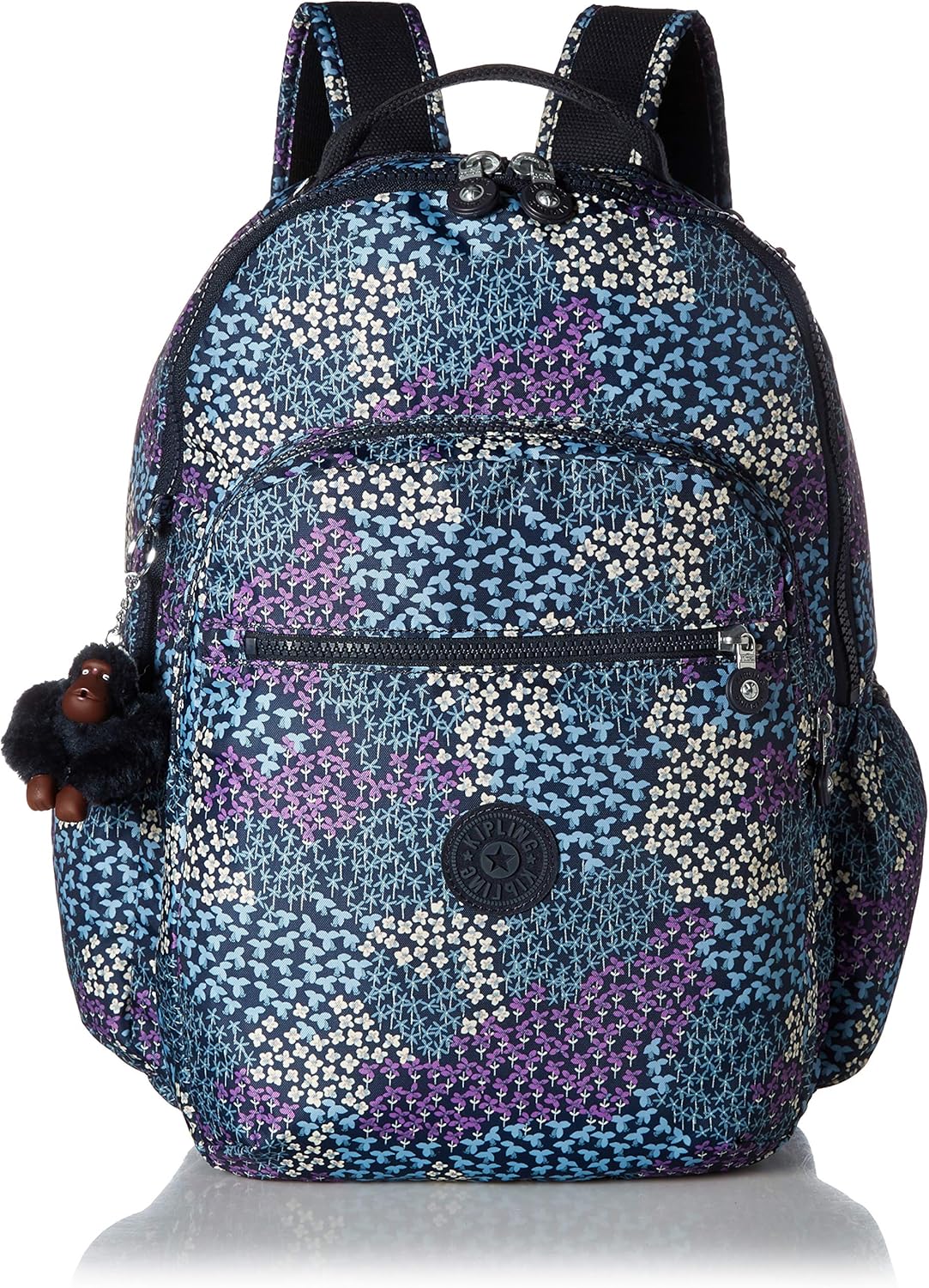 Kipling Seoul GO Printed Laptop Backpack, Dotted Bouquet Amazon.co.uk