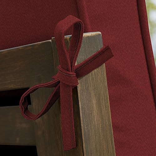 Miniatura 6 de Arden Selections Cojín para silla de exterior de 20 x 20 pulgadas, color rojo clásico