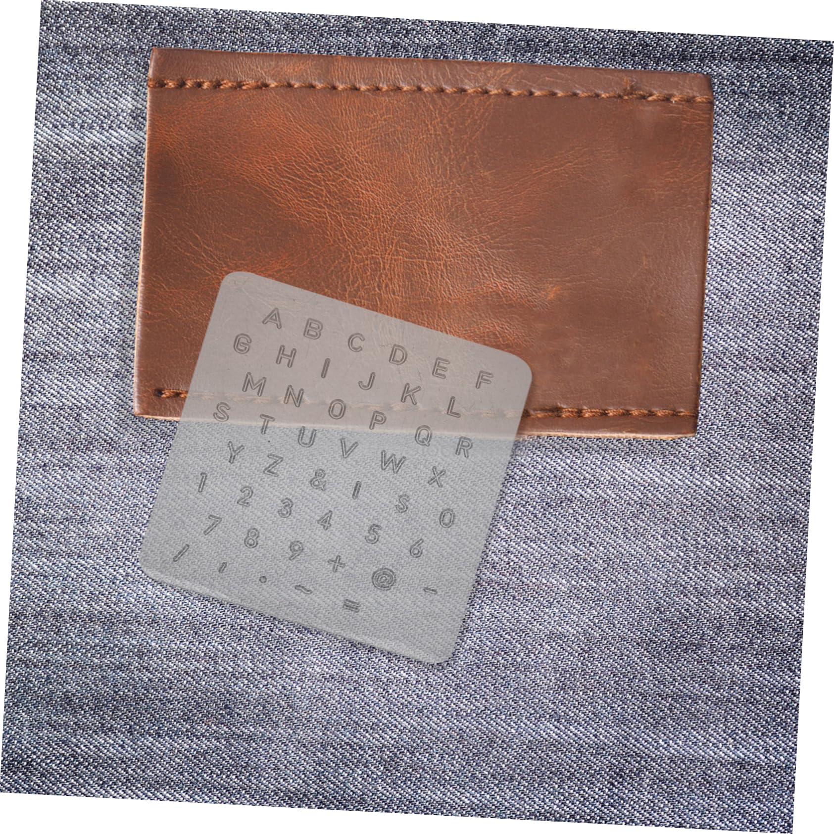 ERINGOGO Compact Leather Alphabet Stamps 1 Set of Letter Stamp Tools for Embossing on Leather Paper and Rubber