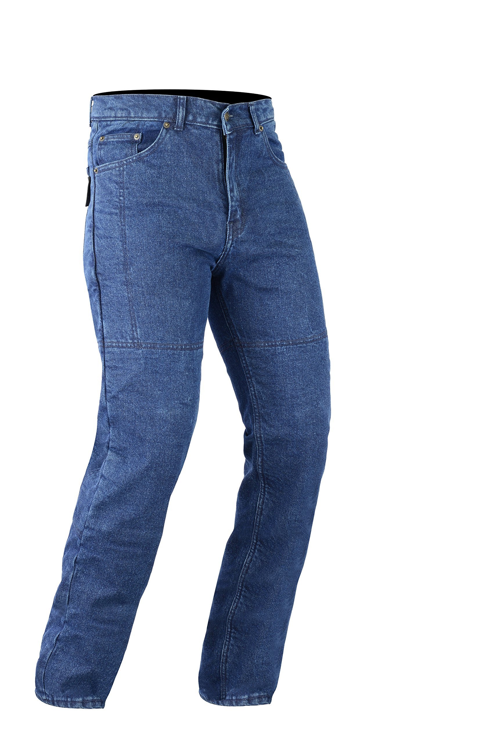 Bikers Gear Australia Pantalones vaqueros de corte clásico para motociclistas con armadura desmontable de fibra de aramida de Kevlar de DuPont — view 6