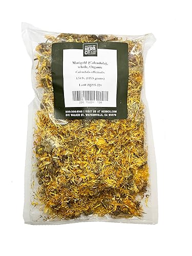 Bolsa de flores orgánicas de caléndula entera bolsa de 4 onzas caléndula Certificado USDA 100 orgánico y KOSHER té de hierbas caléndula