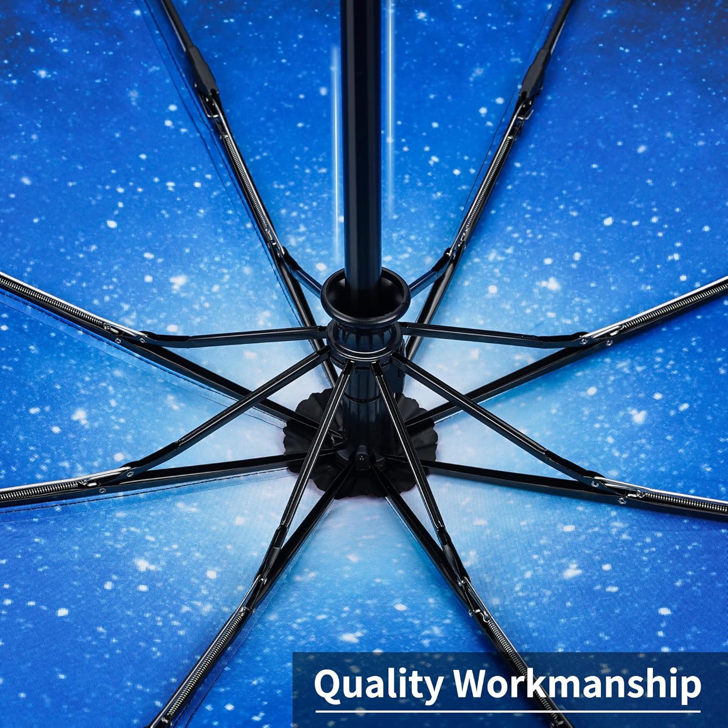 Seniny Windproof Travel Umbrella, Automatic Umbrellas for Rain, Portable & Compact Umbrellas for Backpack, Strong UV for Protection, Folding Small Sun Umbrella for Car, Walking - Image 9