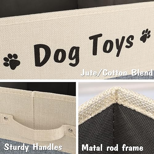 Miniatura 10 de PET ARTIST Contenedor plegable de juguetes para perros para accesorios de juguetes - Cesta plegable de juguetes para perros para mascotas abrigo