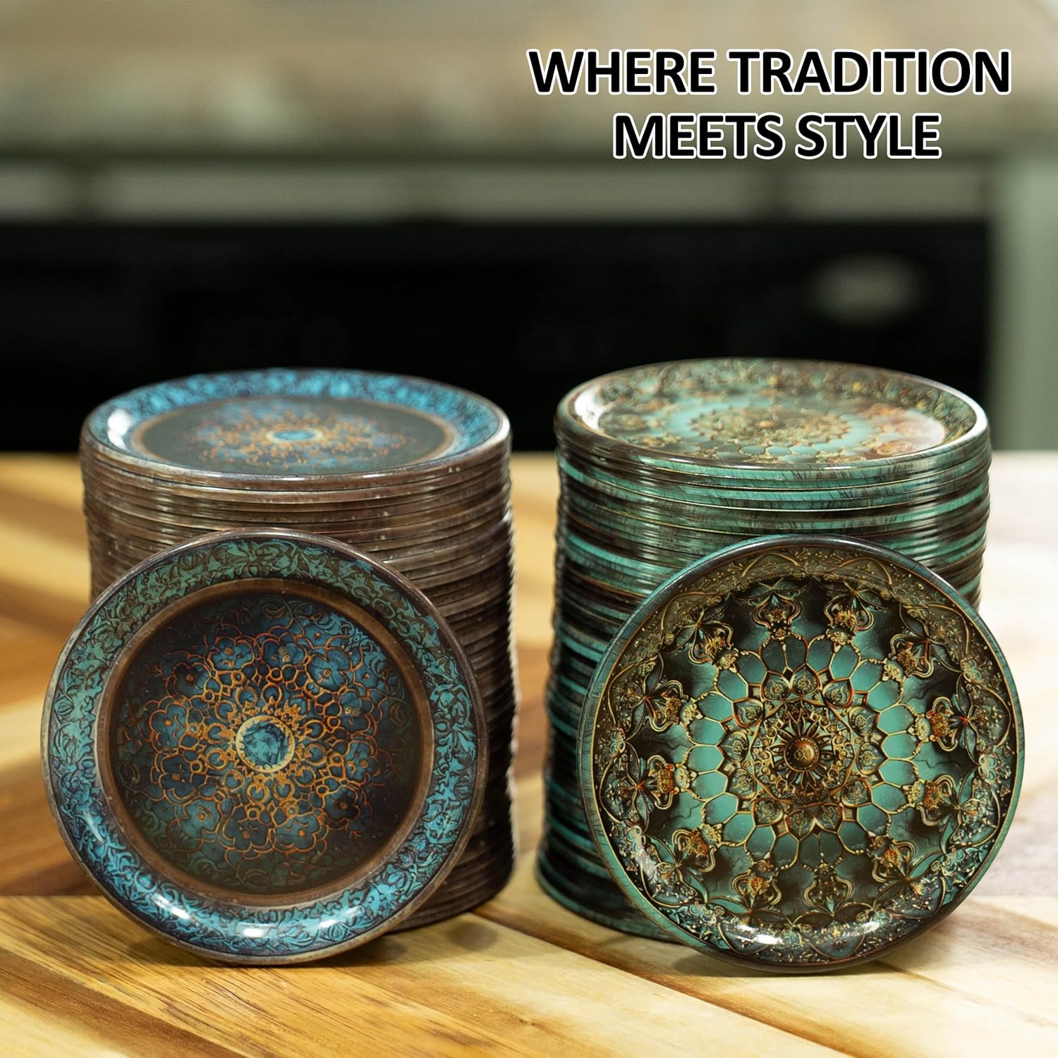 Supa Ant Wide Mouth Canning Lids (100pcs) Decorative Metal Canning Lids Wide Mouth (Royal Worcester) Buckle Proof and Rust Proof - Perfect Fit Can Lid for Mason Jars Canning Supplies - Mason Jar Lids