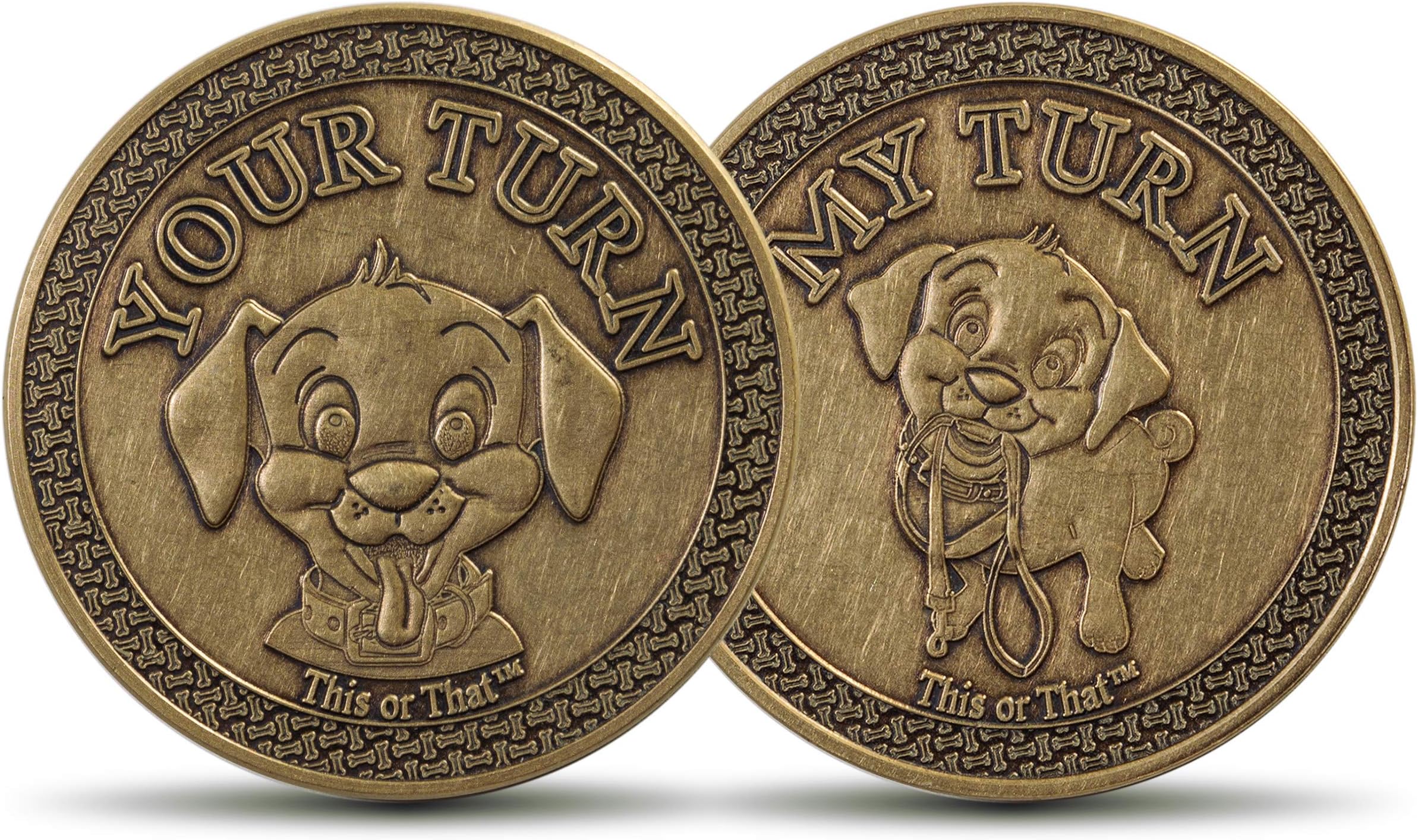This or That Original Dog Walking Decision Making Coin | Flip to See Who’s on Canine Duty – Unique Gift for Dog Owners and Great Way to Commemorate and Celebrate Dog Adoption Days