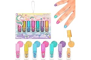 7pc Unicorn Shimmer Nail Polish Set for Girls