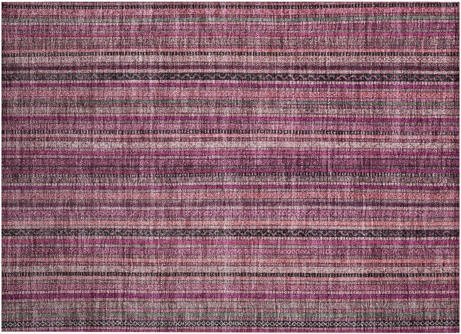 Addison Rugs Chantille ACN1654 Pink 1'8" x 2'6" Indoor/Outdoor, Machine Washable, Easy Clean, Non Shedding, Bedroom, Living Room, Dining Room, Kitchen, Patio Rug