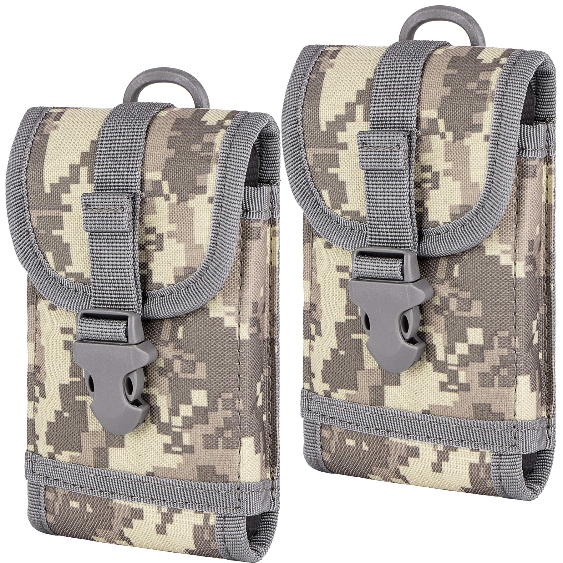 Shidan Tactical Pouch, [2 Pack] Mobile Phone Pouch Belt Loops Waist Bag for iPhone 11 Pro MAX/11 Pro/11/XsMax/X/8P/8/7P/7/6, Samsung Note8/5, Galaxy S10+/S10/S9+/S9/S8+/S8/S7/S6 and Others