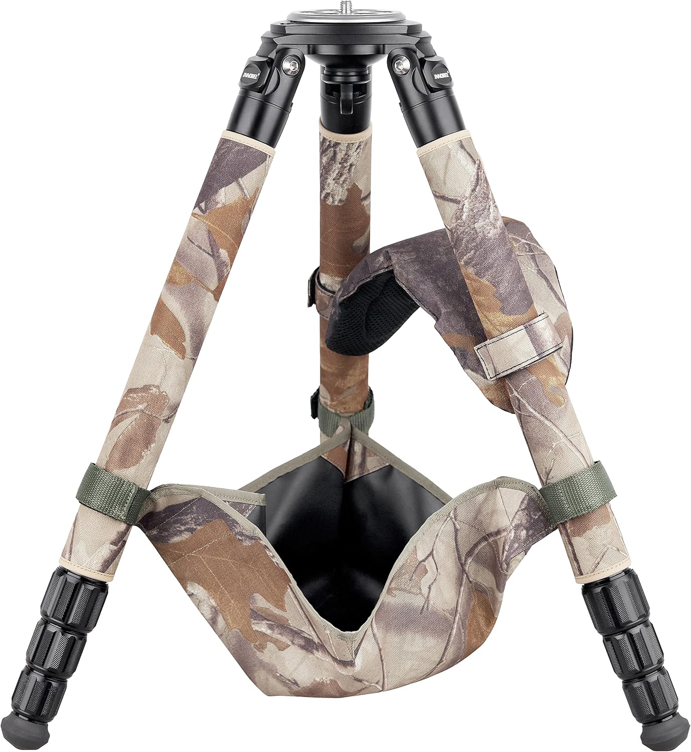 Portable Carbon Fiber Tripod-INNOREL LT324C Professional Heavy Duty Tripod Stand for Camera,Bird Photography,DSLR,Max Load 66pounds/30kg,Max Height 57inches/146cm Black