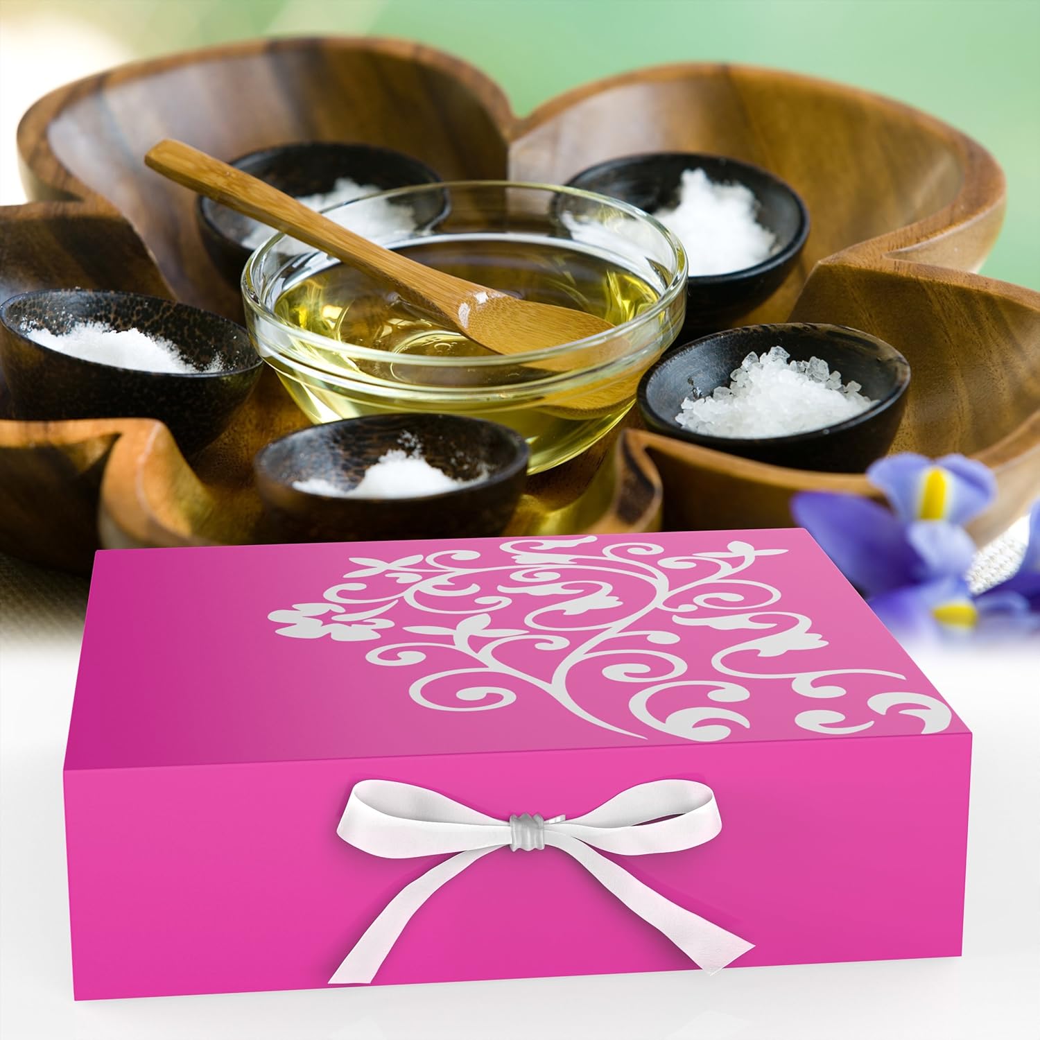 The Pure Bath Bomb Set with Essential Oils (9 Piece), 6.1 oz