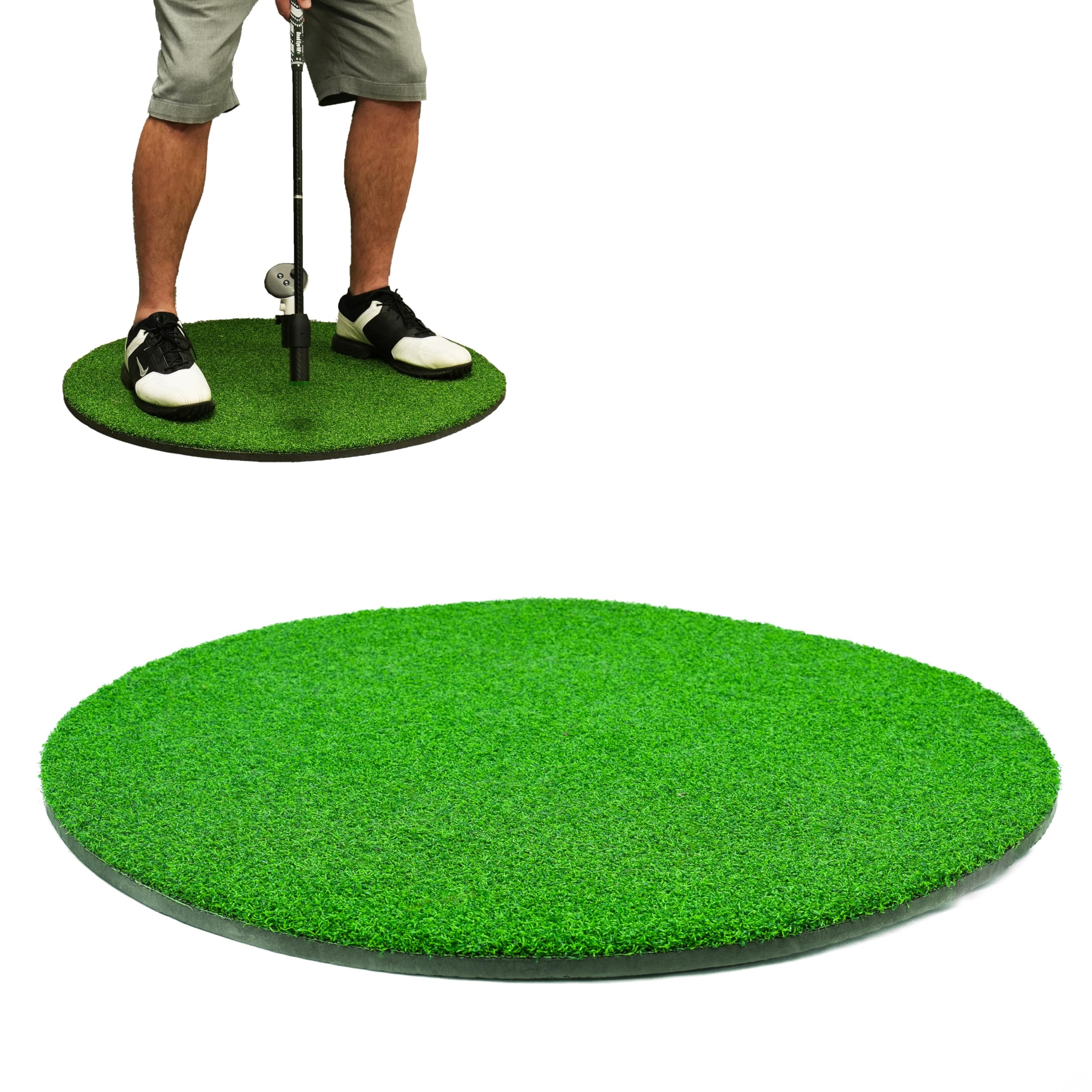DeadeyeVR Golfmatte für perfektes VR-Eintauchen – Schlag- und Putting-Matte, Oculus Club Befestigung VR-Zubehör, 71,1 cm Durchmesser, 0,95 cm dick, einfache Lagerung, kompatibel mit Deadeye