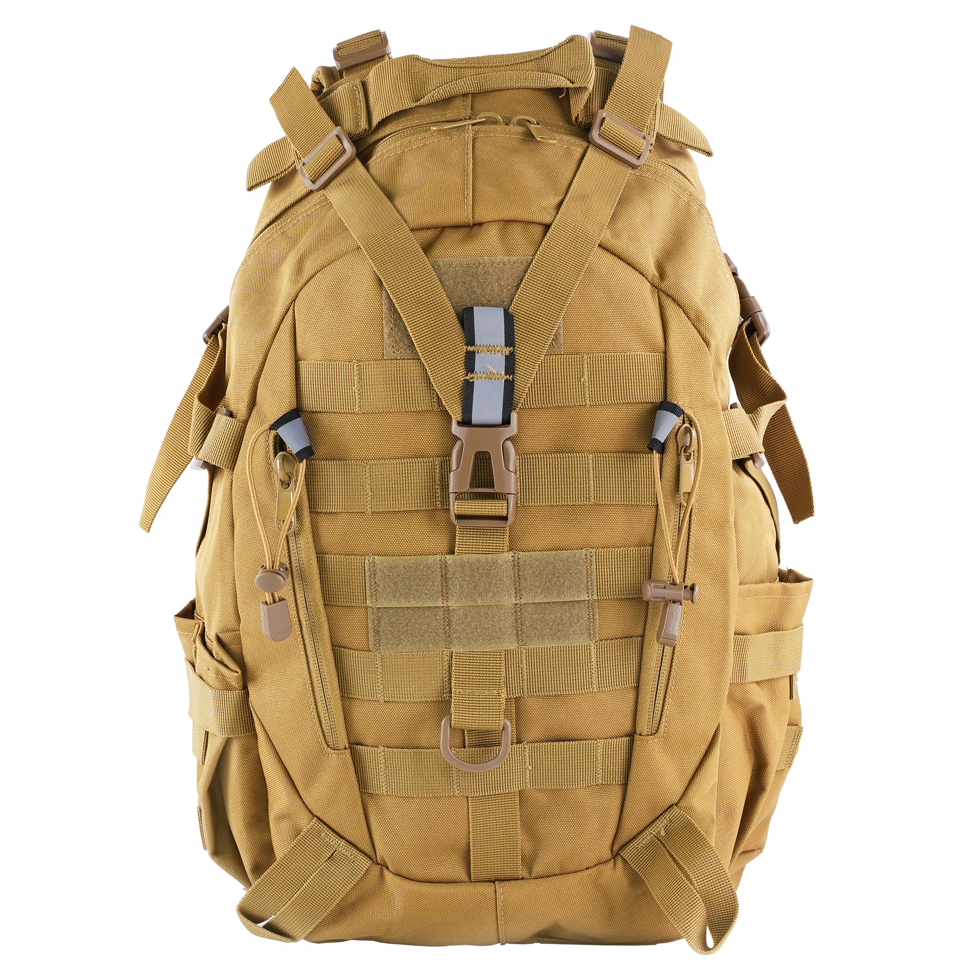 aiGear 25L Tactical Backpack, MOLLE Hiking Daypack, Khaki