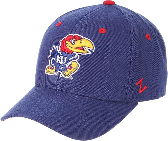 Zephyr University Of Kansas Ku Jayhawks Top Blue Dhs Youth Men Women Youth Fitted Baseball Hat Cap Size 7 1 8 Amazon De Sport Freizeit