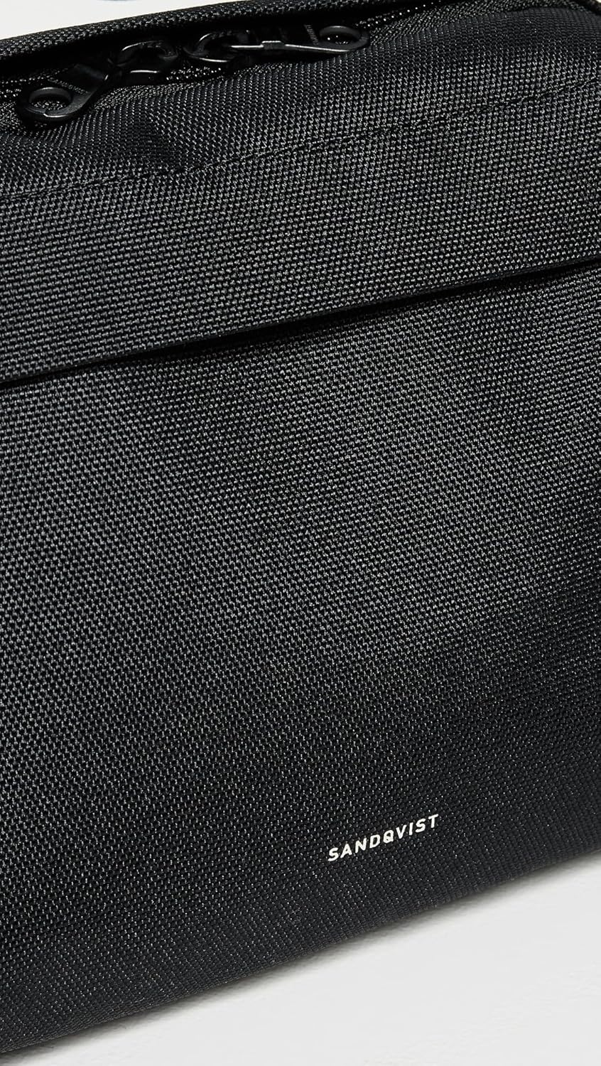 Sandqvist Men's Go Crossbody Bag, Black, One Size - Image 4