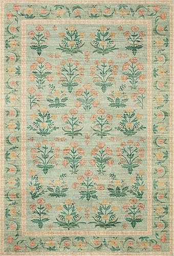 Miniatura 3 de Rifle Paper Co. x Loloi Eden Collection EDE-01 Alfombra de área de musgo de 5 pies a 0 pulgadas x 7 pies 6 pulgadas