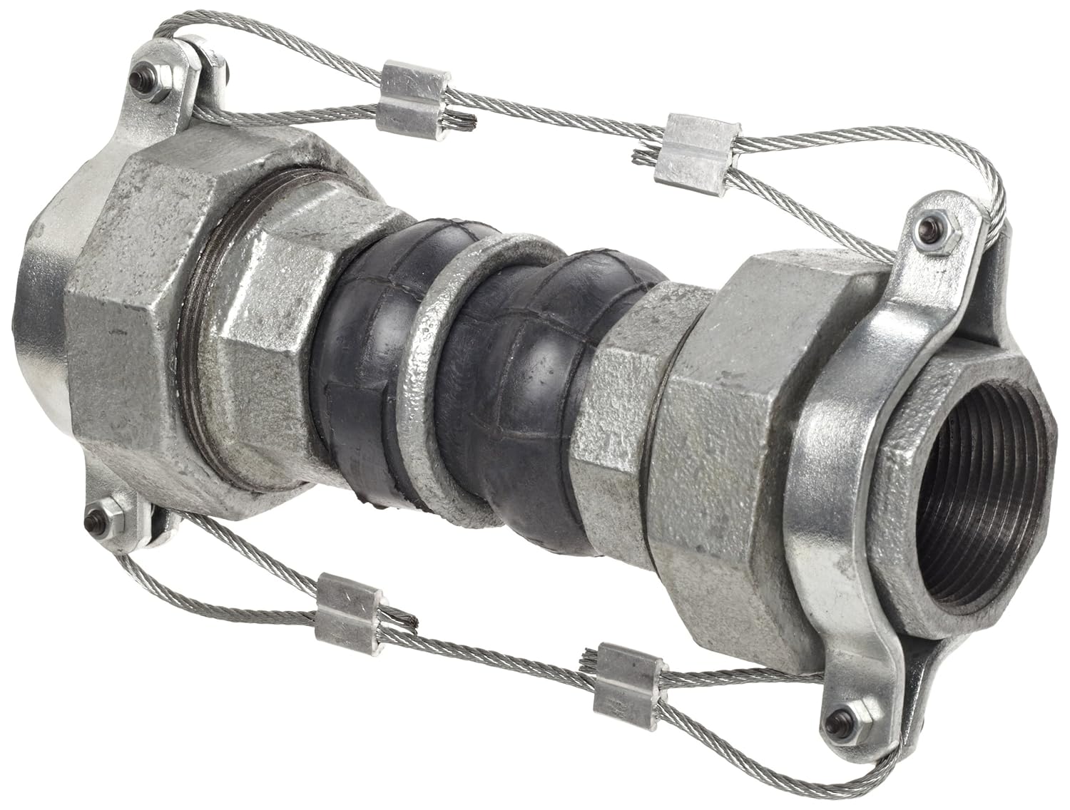 Flexicraft Ultrasphere Twin Rubber Union Expansion Joint, 11/4" ID x 7