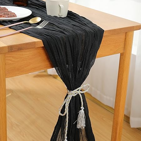 2 Pcs Cheesecloth Table Runner, 35