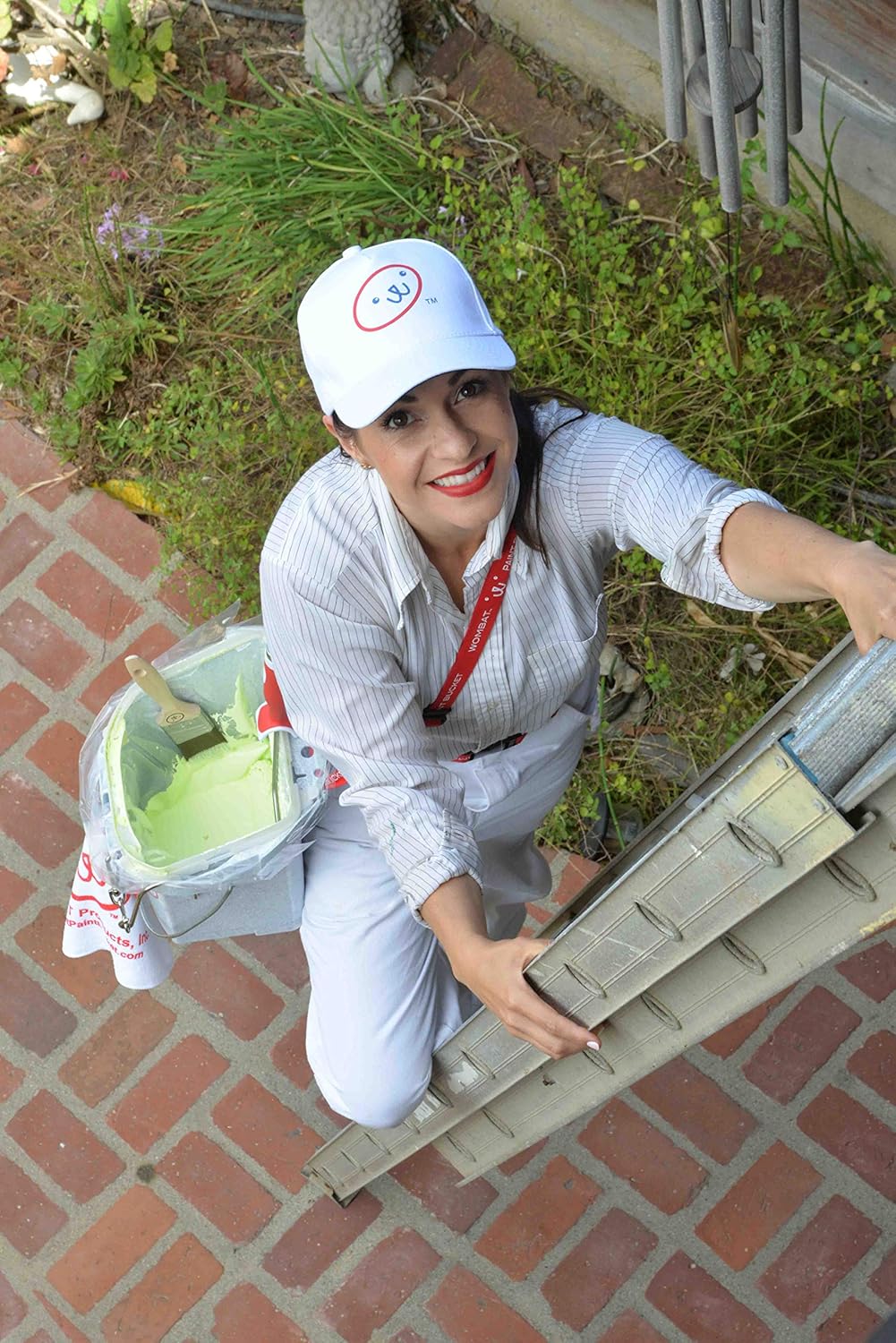 Wombat Portapaint for Indoor and Outdoor, Speed Bucket Paint Tray, Hand Tools Organizer and Storage Caddy with Handle, Bucket Buddy for Painters Tools and Accessories (Granite)