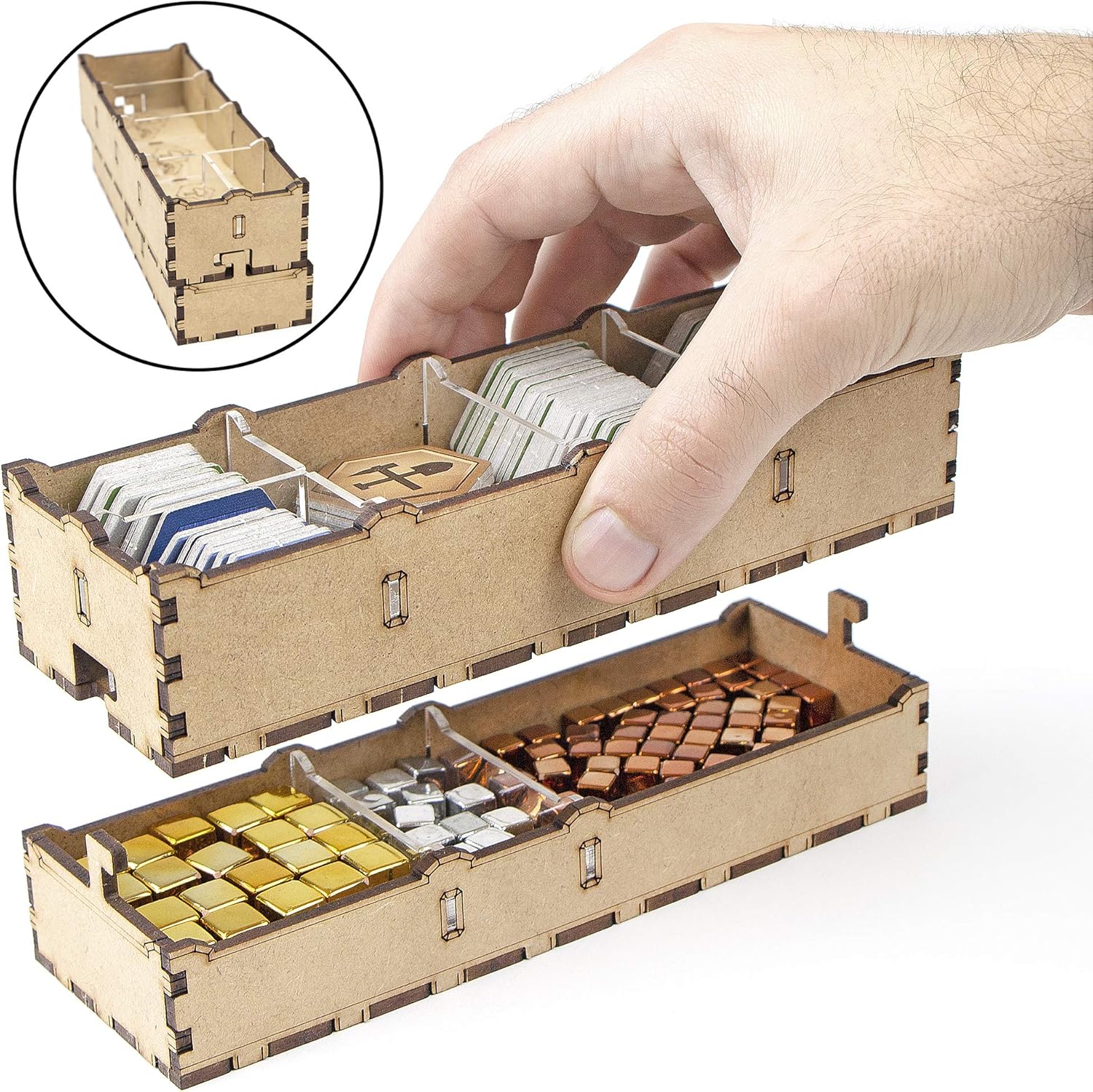 Super Sale 🛒 TowerRex Storage Organizer for Terraforming Mars Storage for Terraforming Mars Organizer Kit Token Box Card Insert