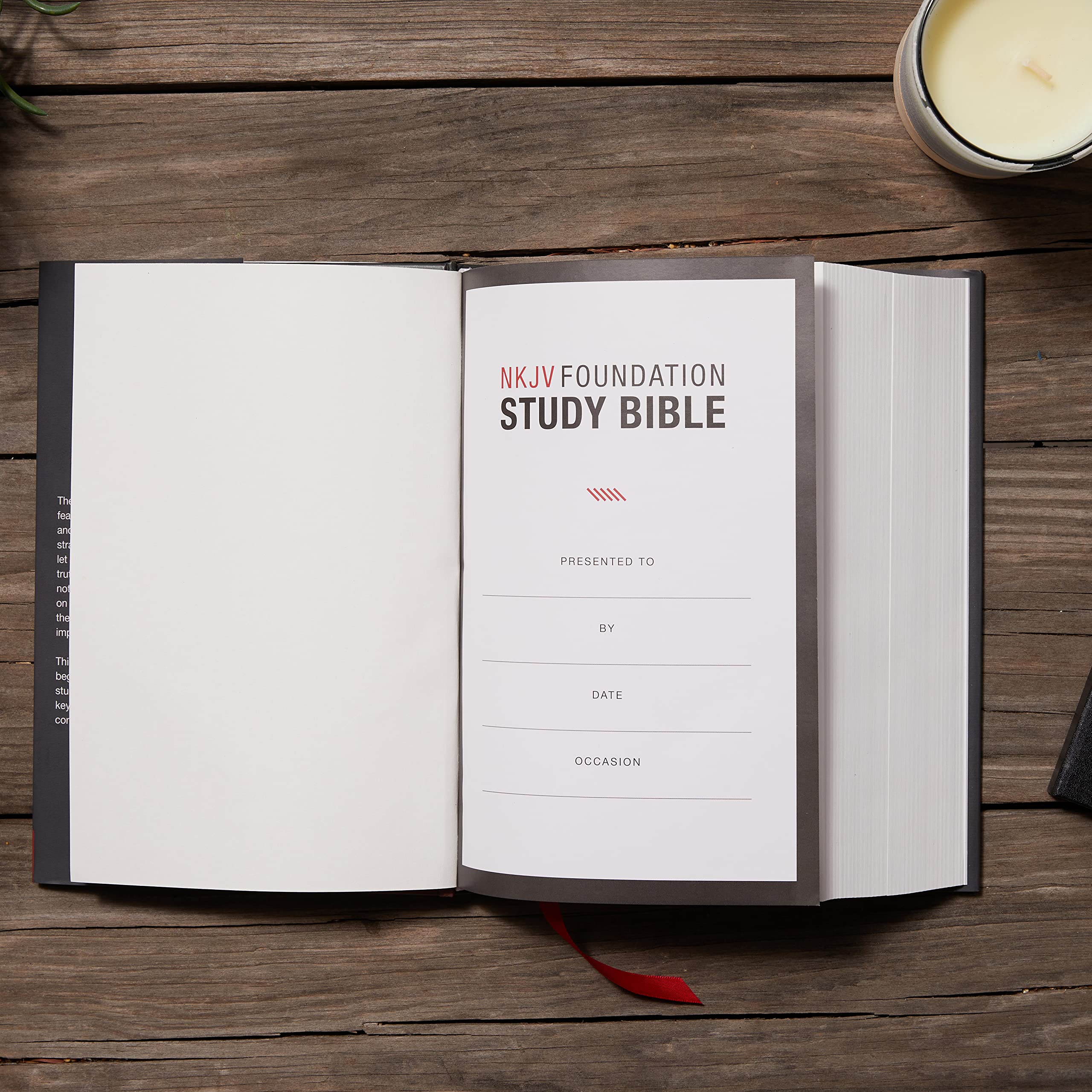 Nkjv, Foundation Study Bible, Large Print, Hardcover, Red Letter, Comfort Print: Holy Bible, New King James Version