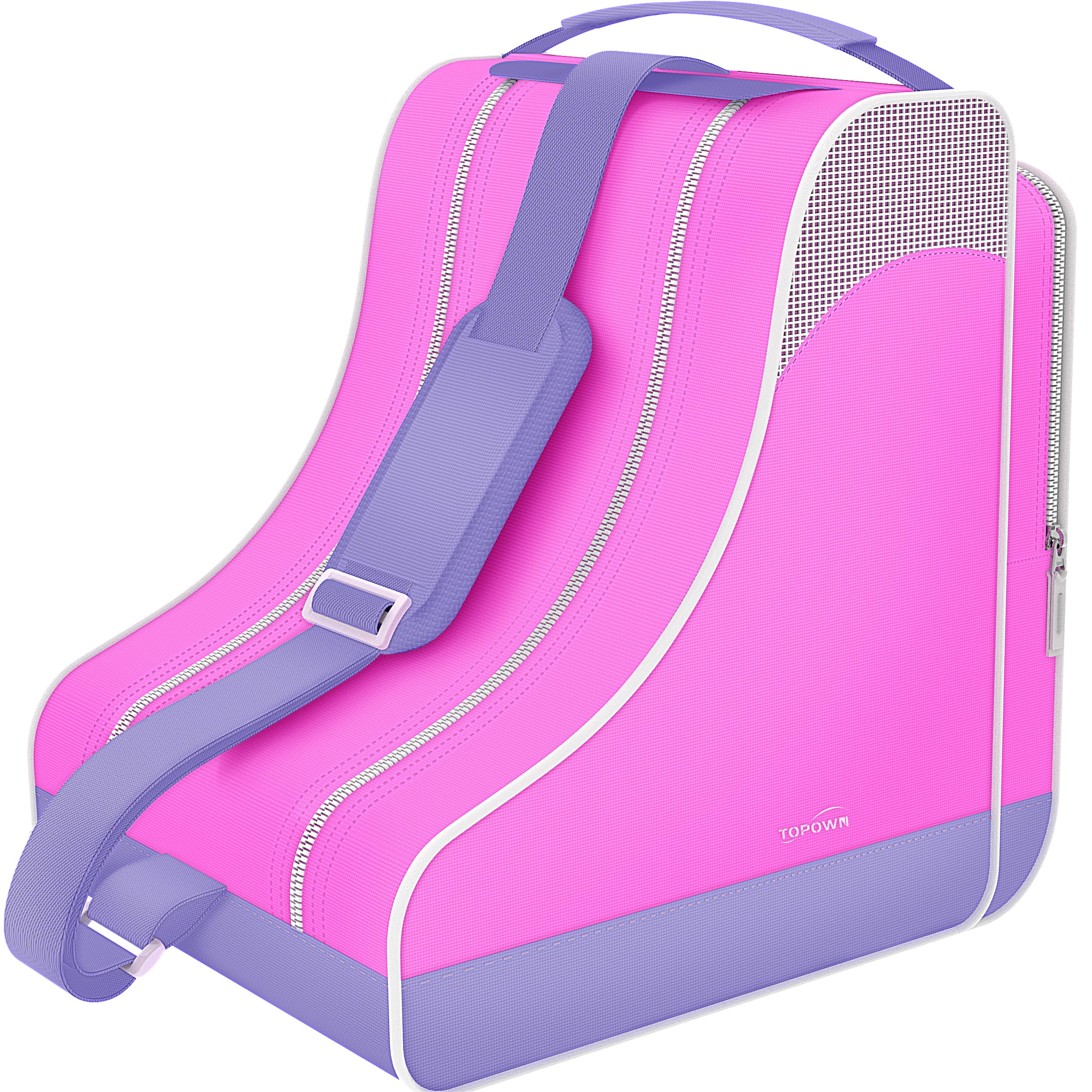 TOPOWN Premium Ice Skate and Roller Skate Bag - Men, Women, Child/Adult Up to Size 12(US)