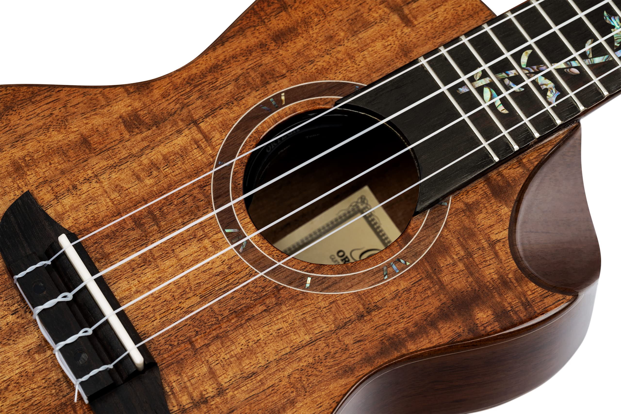 Ortega Guitars Ukulele Concerto Elettro-Acustico – Elite Series – Gig Bag Inclusa – Acacia, Natural (RUET-ACA)