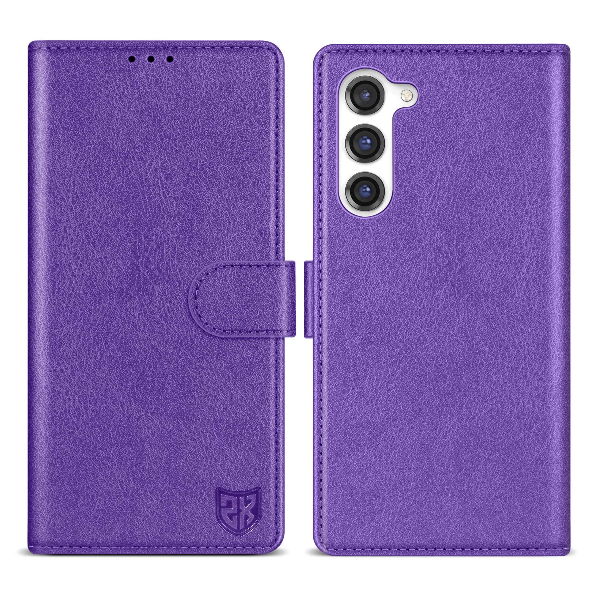 ZZXX for Samsung Galaxy S24 Wallet Case with [RFID Blocking] Card Slot Kickstand Magnetic Closure Leather Flip Fold Protective Phone Case for Samsung