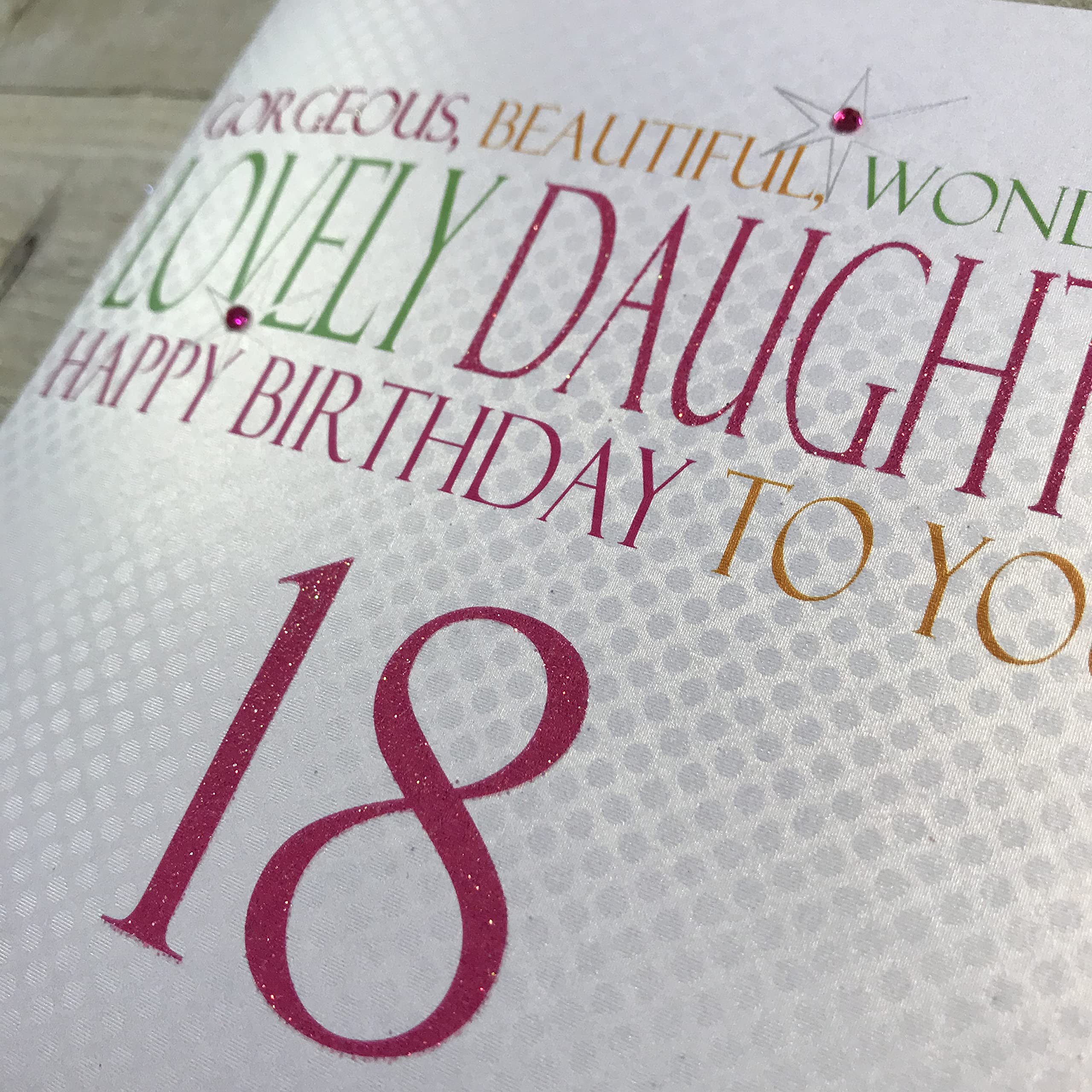 WHITE COTTON CARDS 21 Wishing You A Wonderful Granddaughter Handmade 21st Birthday Card, Bdp21-gran.d