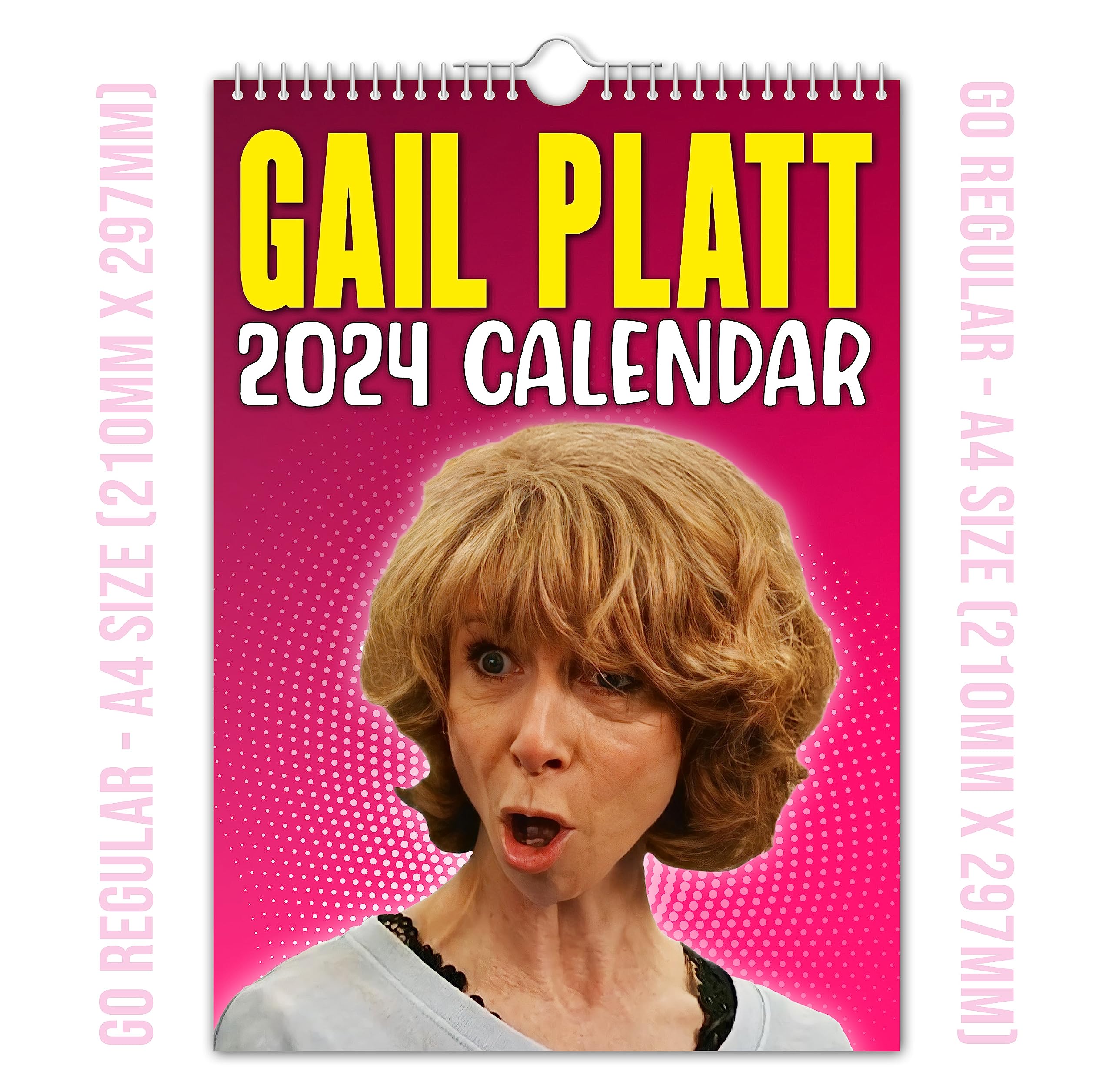 The Calendar King - Gail Platt 2024 Wall Calendar (Regular - A4 210mm x 297mm)