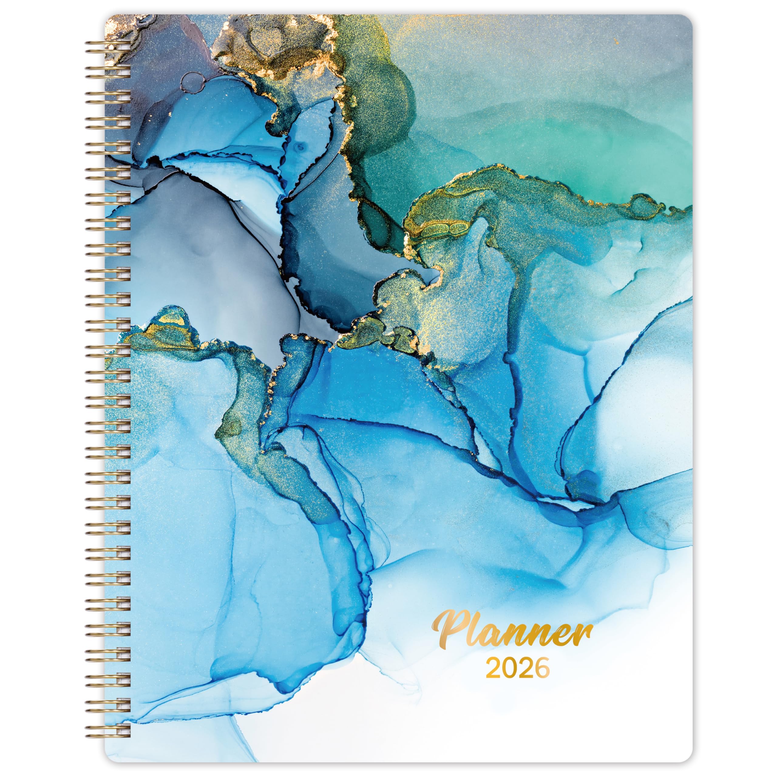 2026 Planner - Planner 2026, 2026 Planner weekly and monthly, January 2026 - December 2026, 8" x 10", 2026 Calendar Planner with Tabs, Inner Pocket, Premium Paper, Twin-wire Binding